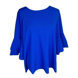 LANE BRYANT NWT RUFFLE SLEEVE BLOUSE